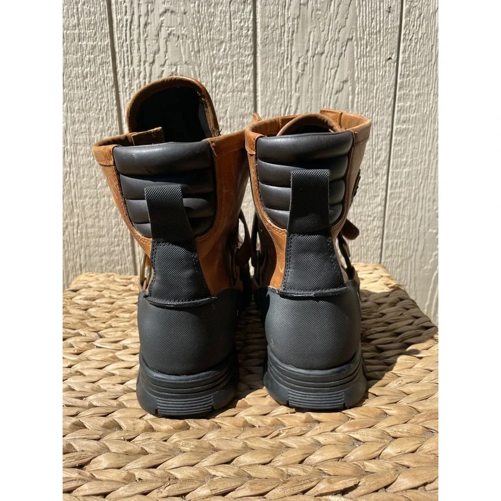 Polo Ralph Lauren Conquest III Boots Mens 11D Brown Leather Hunting Outdoor